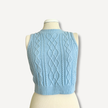 Baby Blue Knit Vest Top