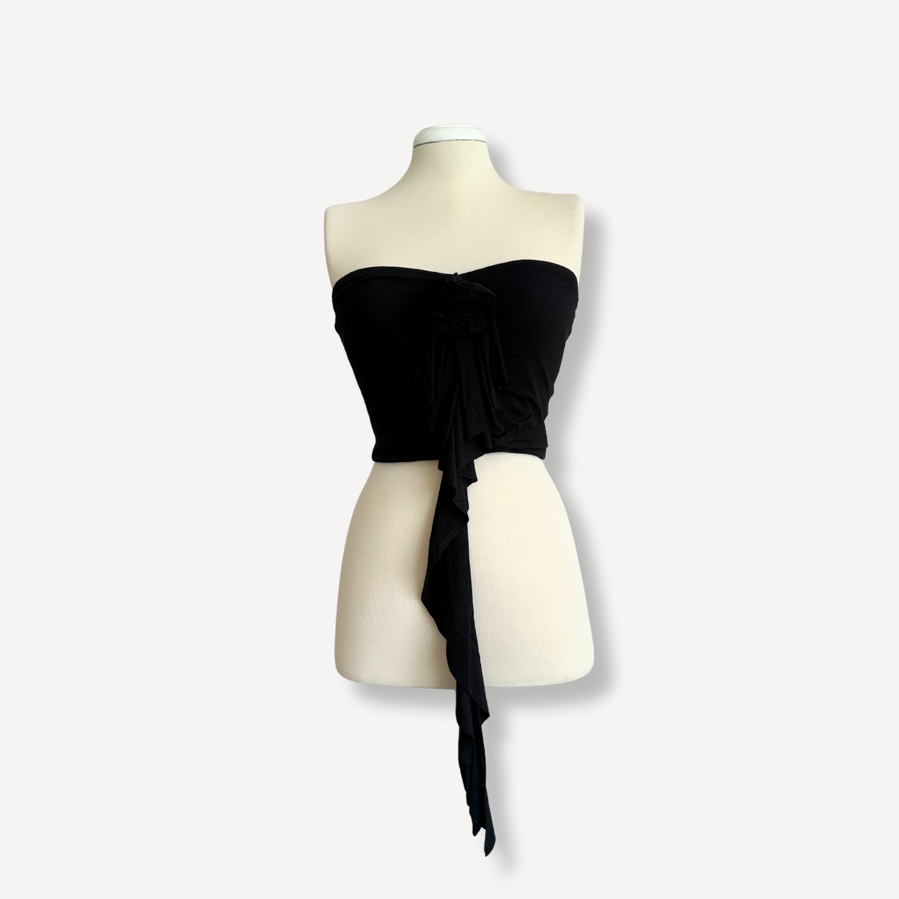 Rose Strapless Tube Top