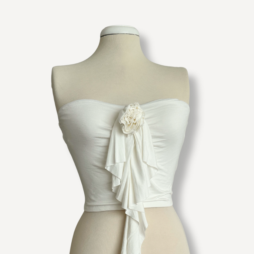 Rose Strapless Tube Top