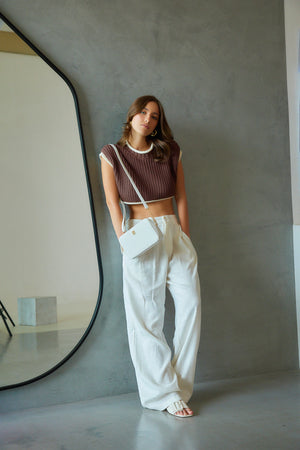 Emma High Waisted Trousers de Lino