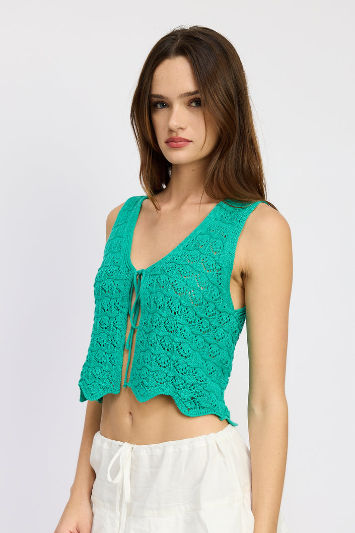 Frida Chaleco Tejido